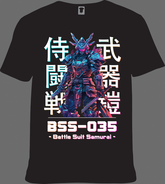 Camiseta Cyberpunk - Battle Suit Samurai